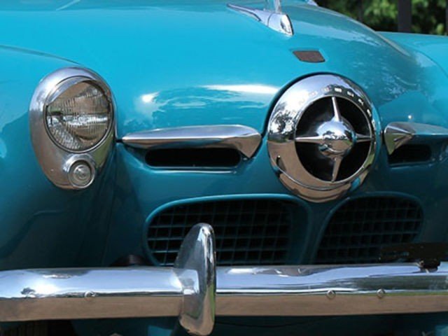 Which car featured this moustached grill?