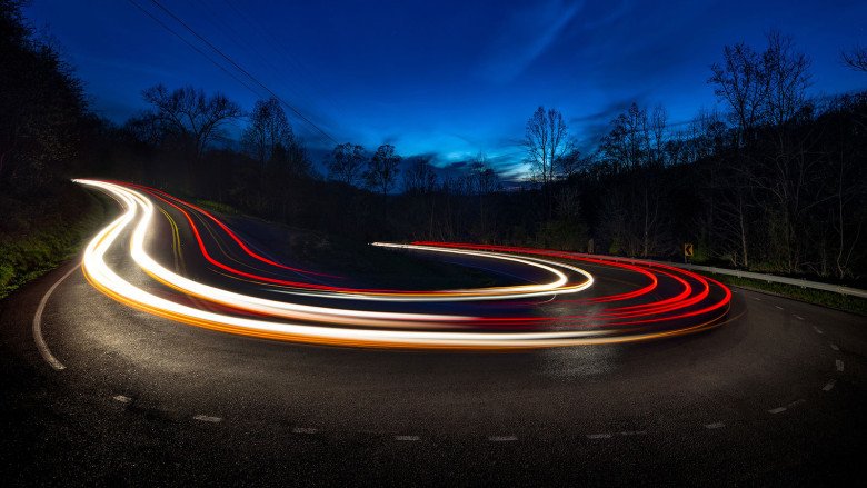 Night Shots with Light Trails