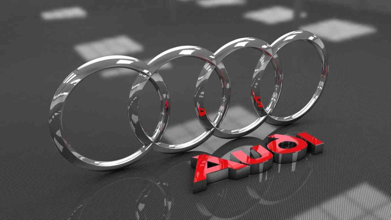 The Audi logo features four interlocking rings. What do they represent?