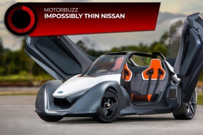 impossibly thin Nissan