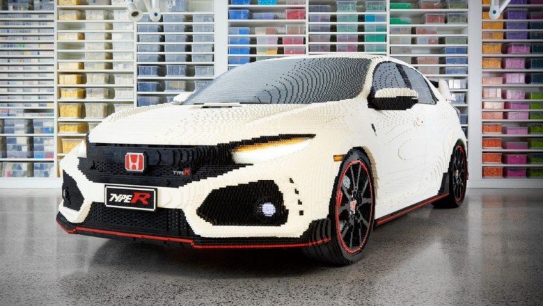This Is A Full-Size Honda Civic Type R, Made Of Lego...