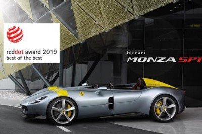 FERRARI TAKES THE RED DOT: BEST OF THE BEST AWARD FOR THE MONZA SP1