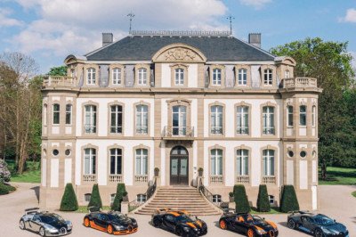Passionate BUGATTI collector brings world record cars back to Molsheim headquarters