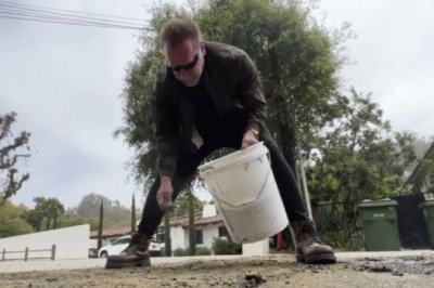 City: Schwarzenegger repaired an intentional utility trench, not a pothole