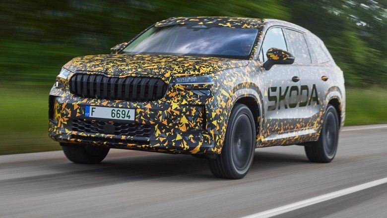 New Skoda Kodiaq SUV prototype (2023) review