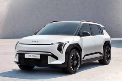 Kia EV3 small electric SUV follows EV9, tops 300 miles of range