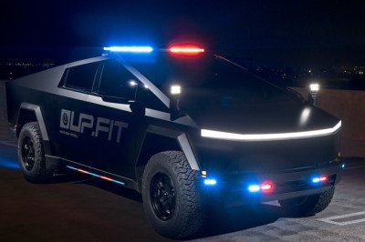 Tesla Cybertruck turned into silent police cruiser