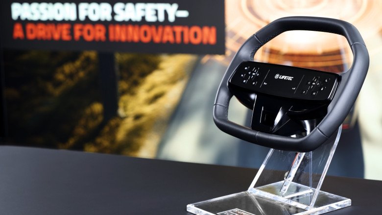ZF can fit a screen and airbag into a steering wheel now