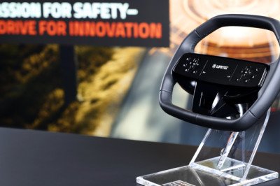 ZF can fit a screen and airbag into a steering wheel now