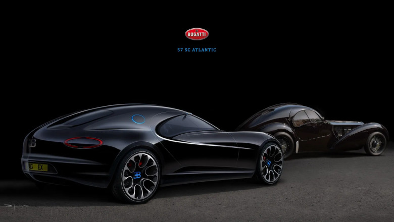 Bugatti reveals unseen design studies including Atlantic 2-door coupe