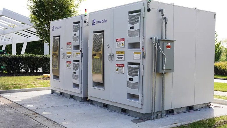 Nissan Leaf batteries get second life at automaker's headquarters