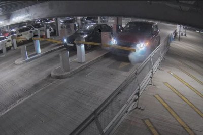 Pictured: Range Rover that sparked devastating Luton Airport multi-storey fire which destroyed more than 1,300 vehicles
