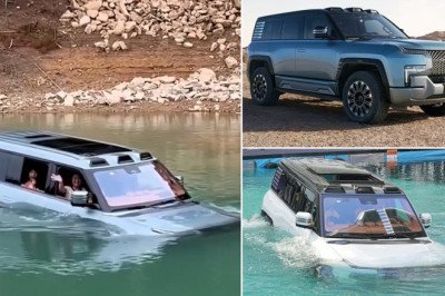 The world's first amphibious electrified car: Yangwang U8 'floating' hybrid laughs in the face of floods