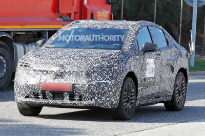 2026 Nissan Leaf spied with crossover body