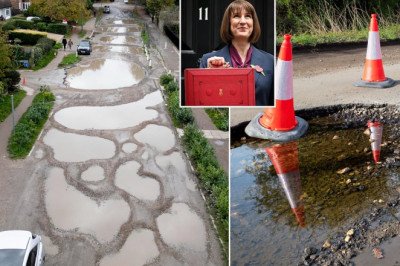 Chancellor's £500m pledge for potholes is slammed as a 'drop in the ocean' compared to £16bn needed