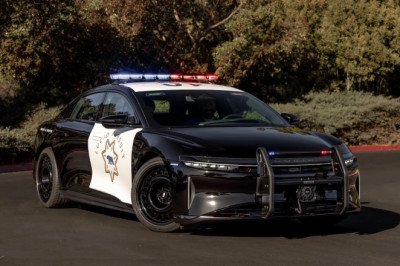 Lucid Air cop car tested by California Highway Patrol