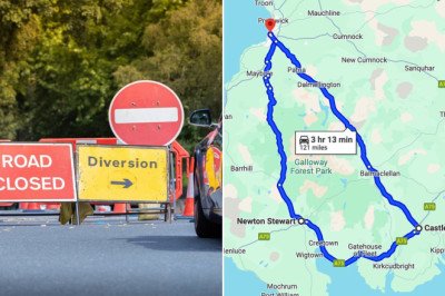 Anger at one of the longest roadwork diversions in history - this A-road has a 96-mile detour...