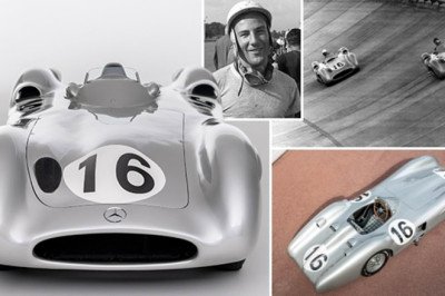 Classic Mercedes set to sell for £42M: 1954 racer driven by legends Fangio and Moss could become the second most expensive car ever sold at auction