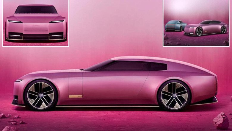 Jaguar's new electric vision leaked hours before official unveiling: Concept car breaks cover - and it's very pink
