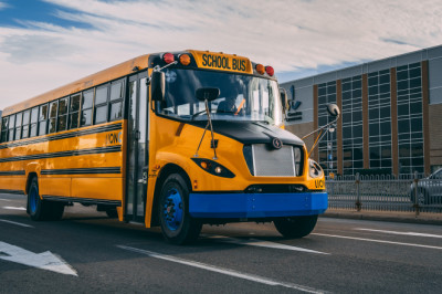 Electric school bus maker is in peril, Illinois plant idled