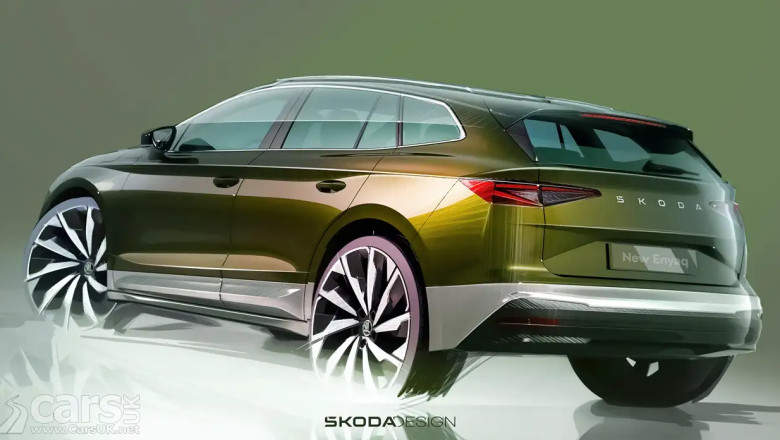 2025 Skoda Enyaq PREVIEWED in new design sketches from Skoda