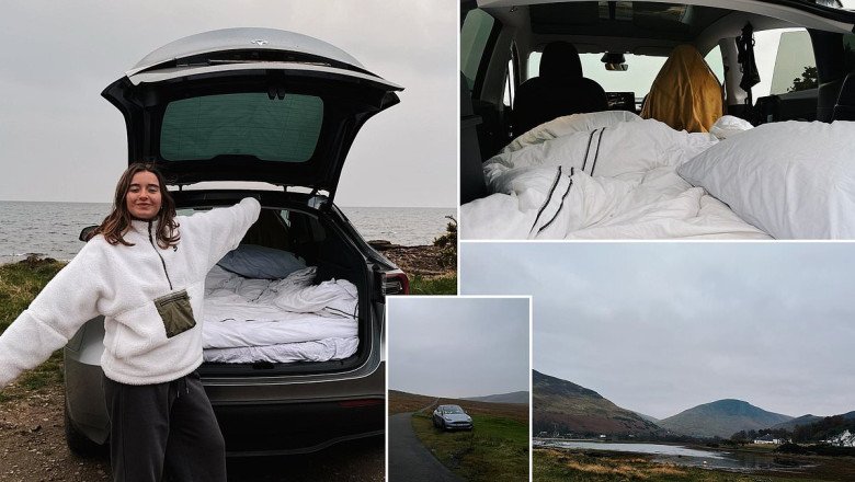 Can you live in an electric car? FREDA LEWIS-STEMPEL took the new Tesla Model Y to a remote island on 'camp mode' to find out