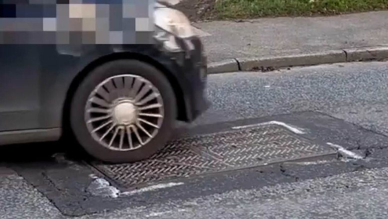 We're being kept up all night by a noisy manhole cover - it's so loud it's like people are firing guns outside our homes