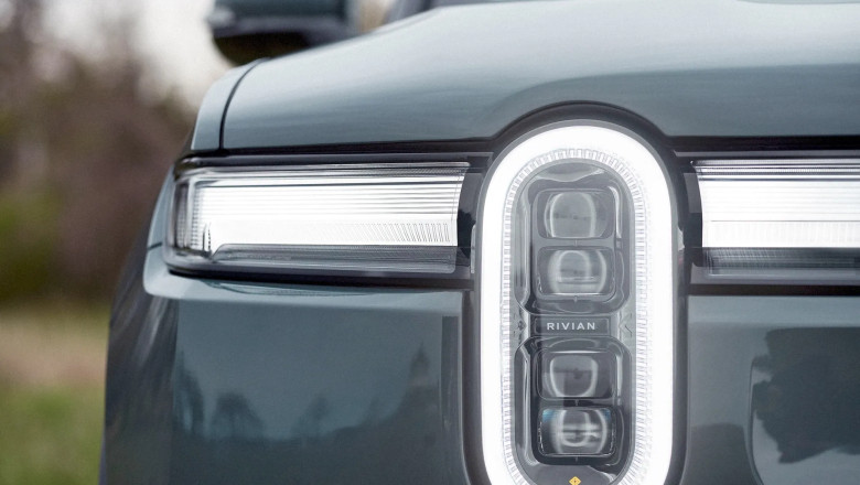 Rivian patents heated headlight lenses