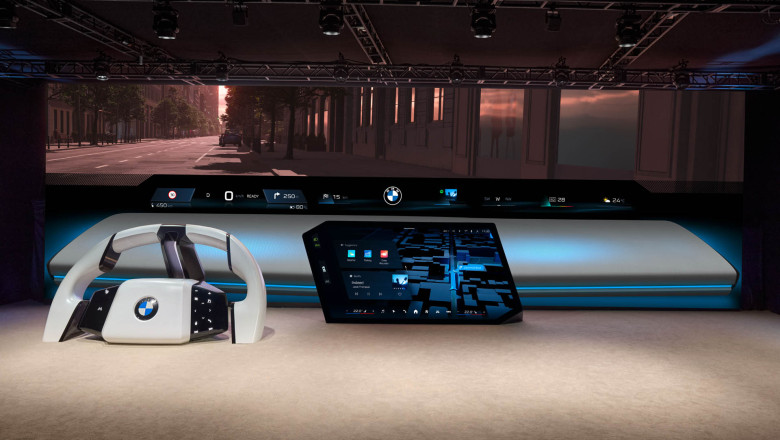 Next-gen BMW iDrive debuts with no buttons, pillar-to-pillar projection