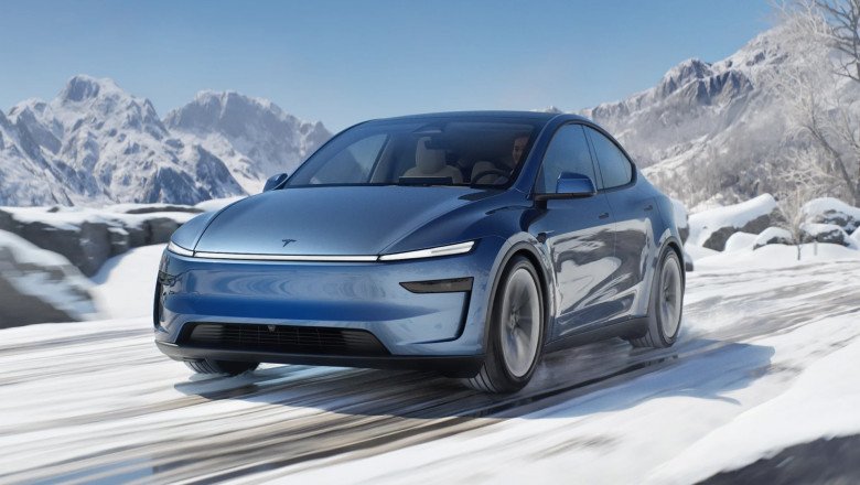 2025 Tesla Model Y Juniper debuts in China with Cybercab vibe