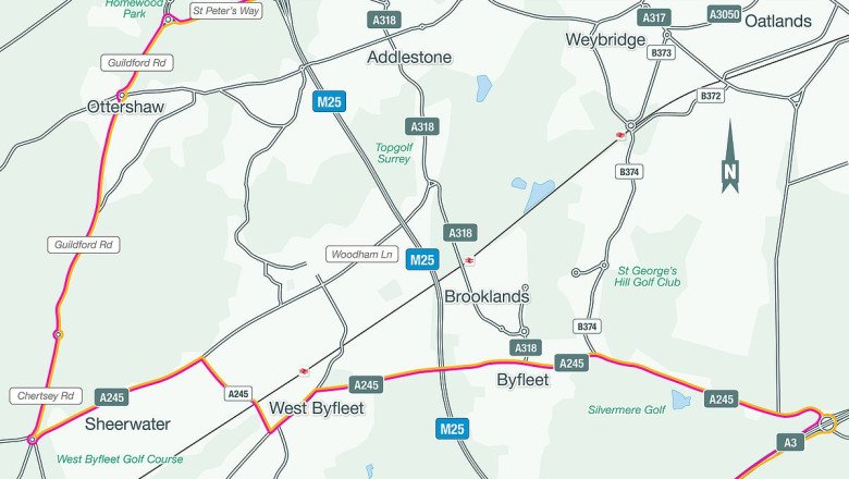 M25 shuts for fifth and final time this weekend: Warning for drivers heading to Heathrow and Gatwick as map shows diversion route while work on delayed £317million project continues