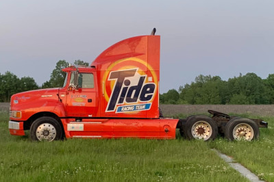 Found: Ricky Rudd’s Retired NASCAR Hauler Out Working the Tobacco Fields in Its Famous Tide Livery