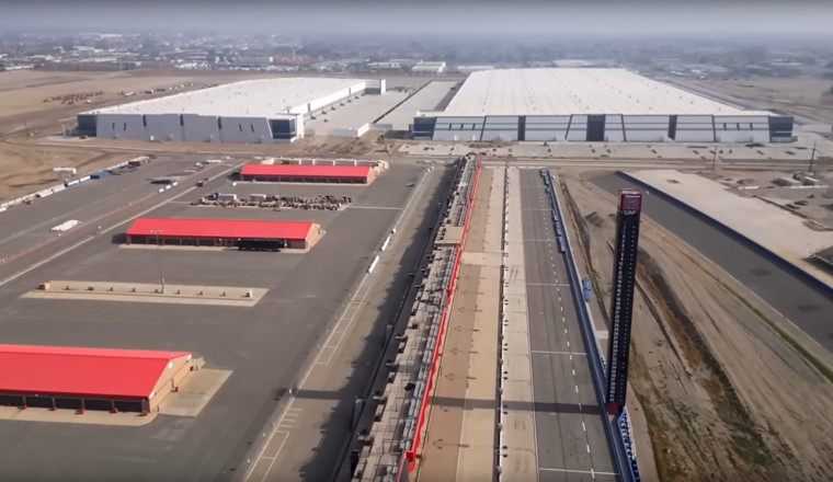 A Warehouse Complex Is Erasing NASCAR’s Auto Club Speedway Turn by Turn