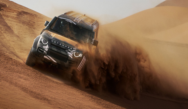 JLR tests Defender Dakar Rally entry ahead of 2026 series