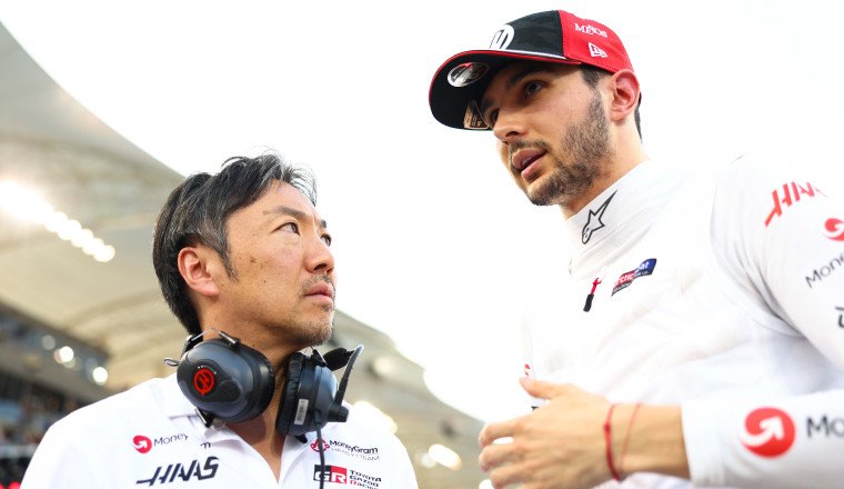 ‘Probably the most competitive guy I’ve ever met’ – Ocon recalls memorable way he first met Haas boss Komatsu