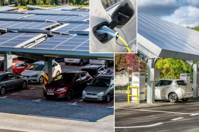 Car parks could be covered in solar panels to deliver EV charging as part of latest Net Zero push