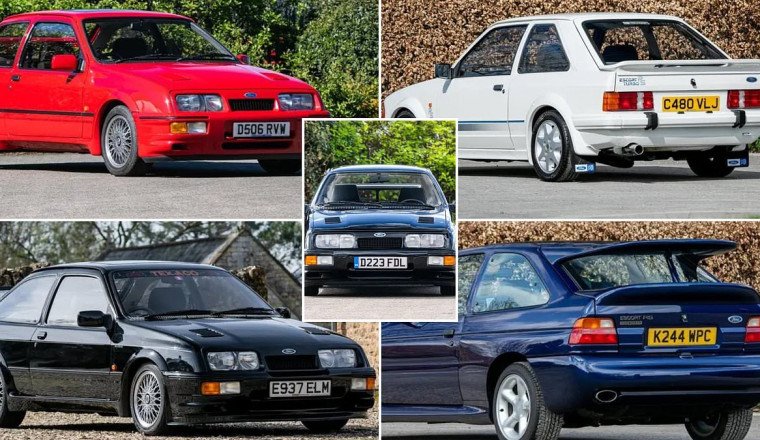 Haul of £1.2m Fast Fords for sale with Sierra Cosworths, Escort hot hatches and rapid Capris up at huge auction