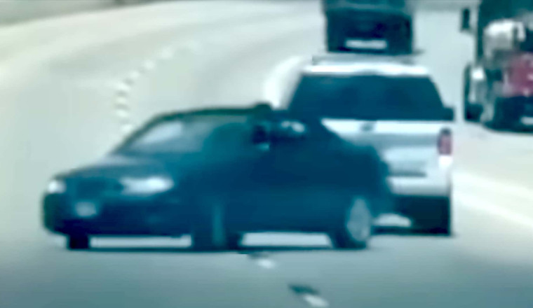 Man Arrested After Trying to Tow a Car Backwards on a Highway