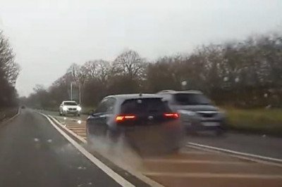 Britain's worst drivers: Moment motorists leave other road users inches from death as they run red lights, mount pavements and perform dangerous overtakes in shocking dashcam videos