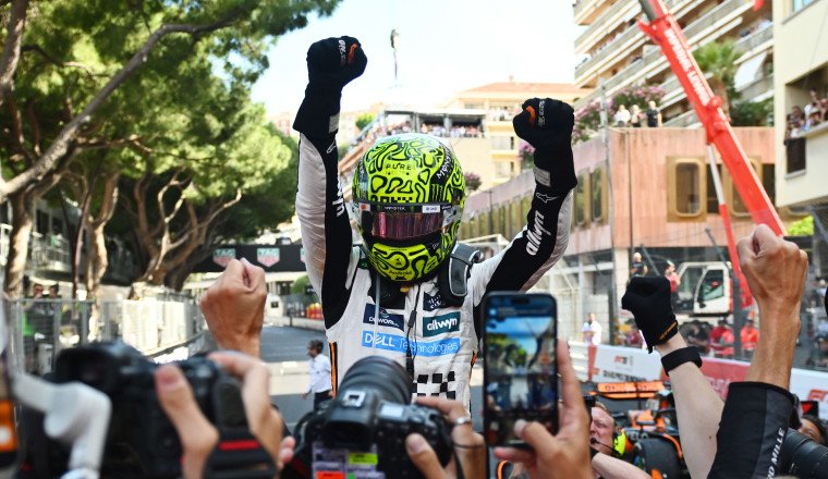 Norris takes victory over Leclerc and Piastri in Monaco