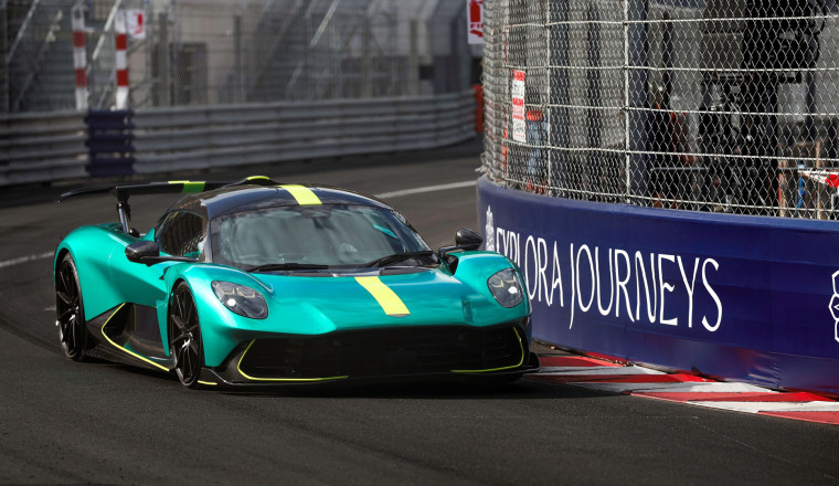 Fernando Alonso laps Monaco F1 circuit in Aston Martin Valhalla