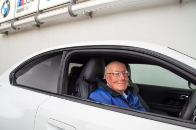Meet the pensioner who refuses to slow down as he collects latest high performance BMW