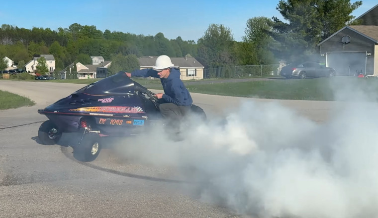 Putting Wheels on a Snowmobile Makes for a Rowdy All-Terrain Trike