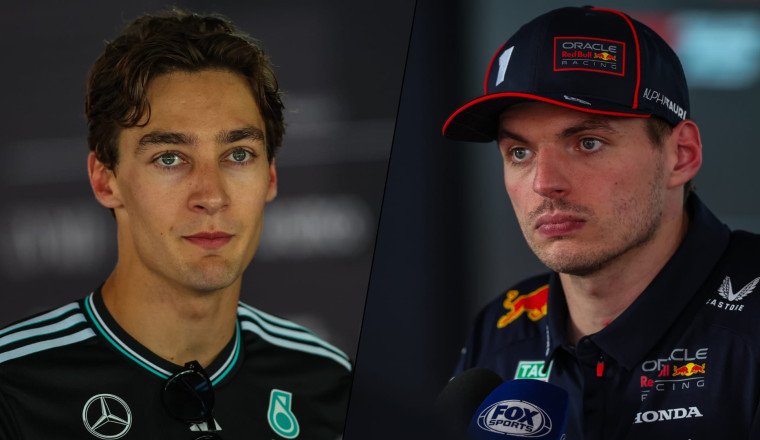 Russell and Verstappen offer verdicts on collision in Spain