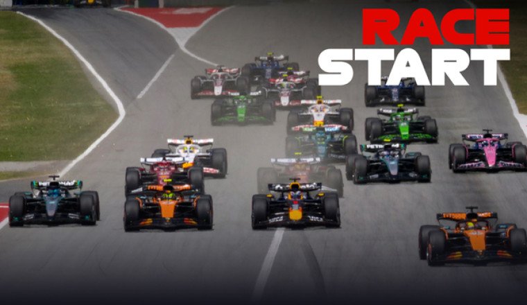 Watch the race start of the Spanish GP