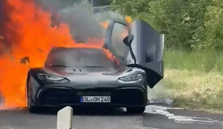 Another Mercedes-AMG One Has Burned to the Ground