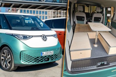 Nifty VW ID Buzz Camper Kit Stuffs a Picnic Table Into the Back of the Van