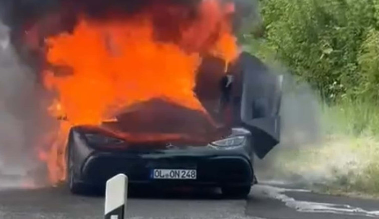 This Burning Mercedes-AMG One Breaks Our Hearts