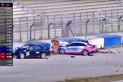 Fiery Crash in Hyundai’s Elantra N Spec Race Points To Bad Brakes. It’s the Drivers