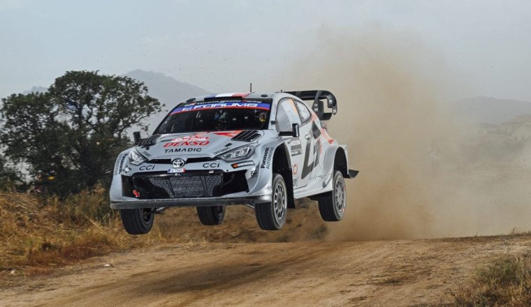 Ogier heads Toyota 1-2-3 in Sardinia shakedown